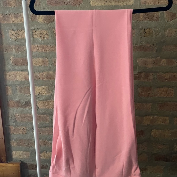 NWT - BCBGMAXAZRIA - VALENTINA FLARED PANT - PINK/SALMON ROSE - SIZE 6 - Picture 3 of 7